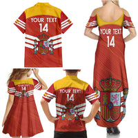 Custom Spain Football Family Matching Summer Maxi Dress and Hawaiian Shirt Summer 2024 La Roja - Wonder Print Shop