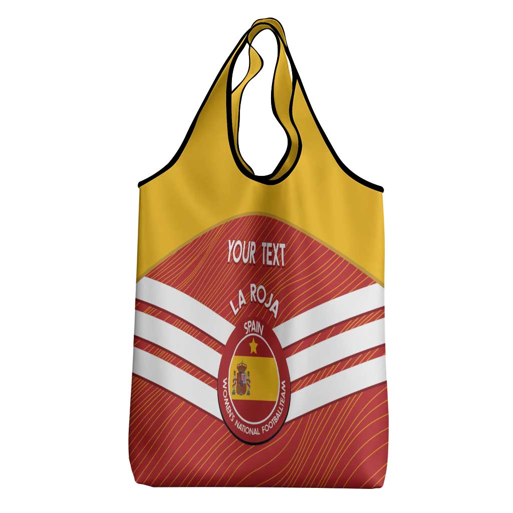 Custom Spain Football Grocery Bag Summer 2024 Olympic La Roja