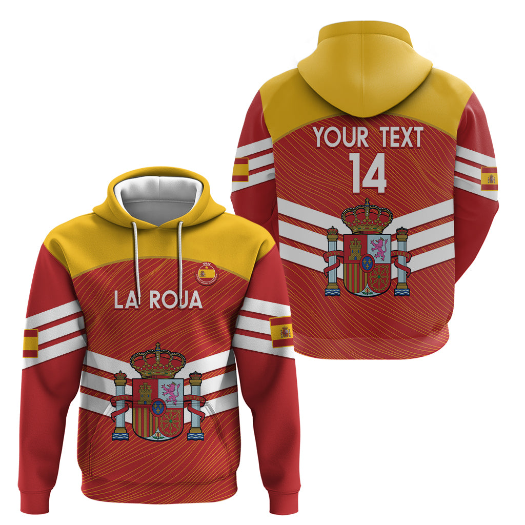 Custom Spain Football Hoodie Summer 2024 La Roja - Wonder Print Shop