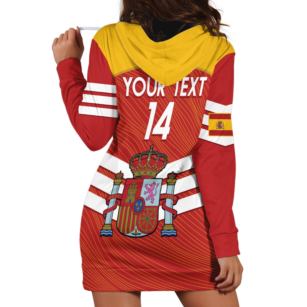 Custom Spain Football Hoodie Dress Summer 2024 La Roja - Wonder Print Shop