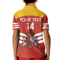 Custom Spain Football Kid Polo Shirt Summer 2024 La Roja - Wonder Print Shop