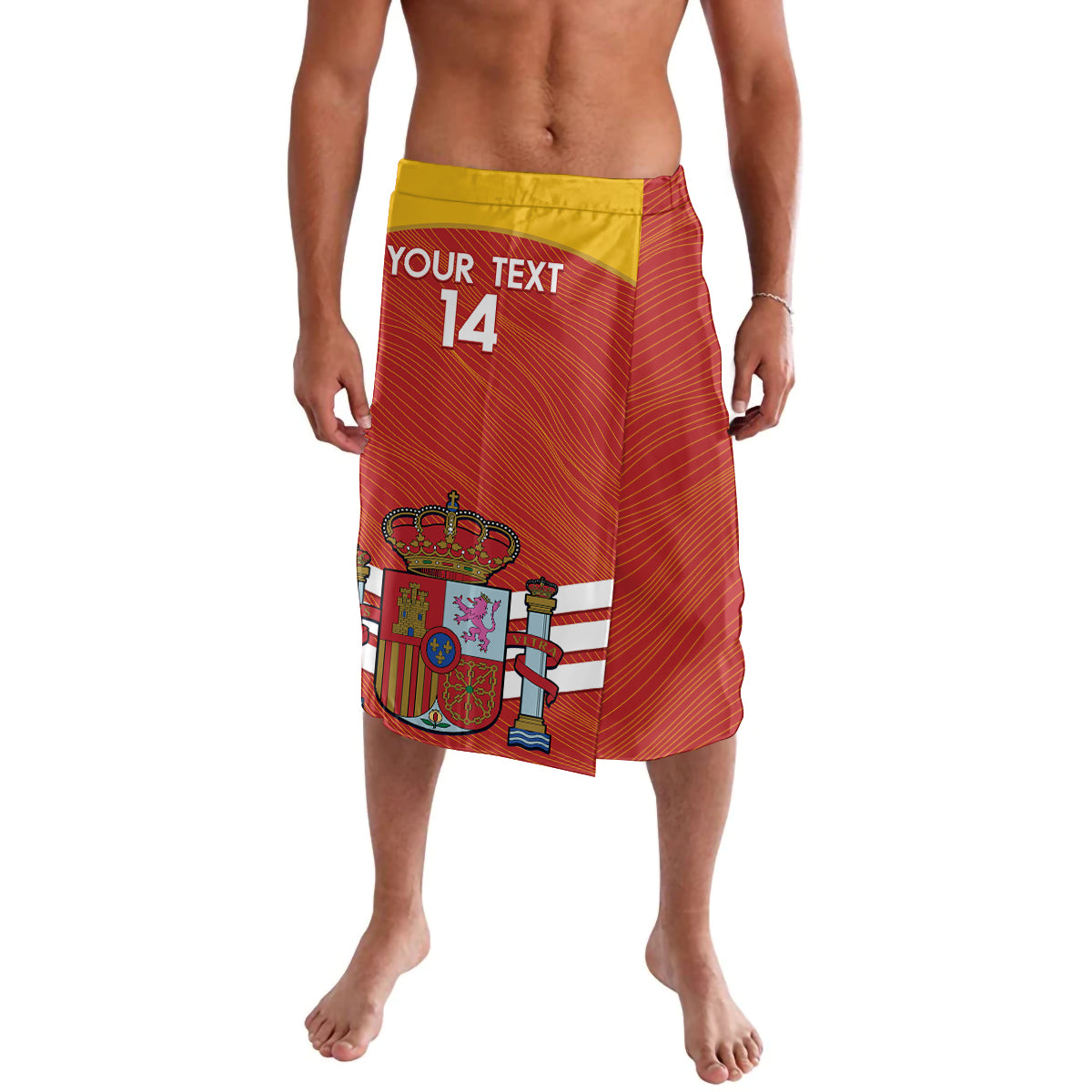 Custom Spain Football Lavalava Summer 2024 La Roja - Wonder Print Shop