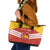 Custom Spain Football Leather Tote Bag Summer 2024 La Roja - Wonder Print Shop