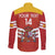 Custom Spain Football Long Sleeve Button Shirt Summer 2024 La Roja - Wonder Print Shop