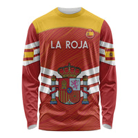 Custom Spain Football Long Sleeve Shirt Summer 2024 La Roja - Wonder Print Shop