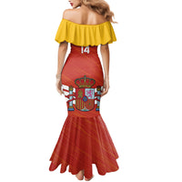 Custom Spain Football Mermaid Dress Summer 2024 La Roja - Wonder Print Shop