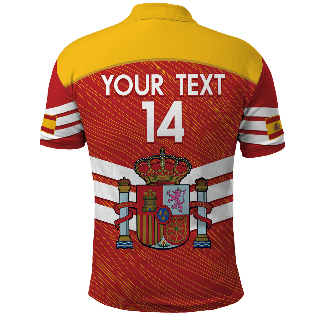 Custom Spain Football Polo Shirt Summer 2024 La Roja - Wonder Print Shop