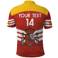 Custom Spain Football Polo Shirt Summer 2024 La Roja - Wonder Print Shop