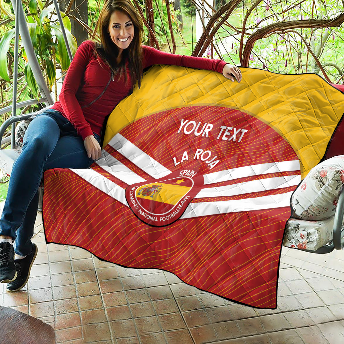Custom Spain Football Quilt Summer 2024 La Roja - Wonder Print Shop