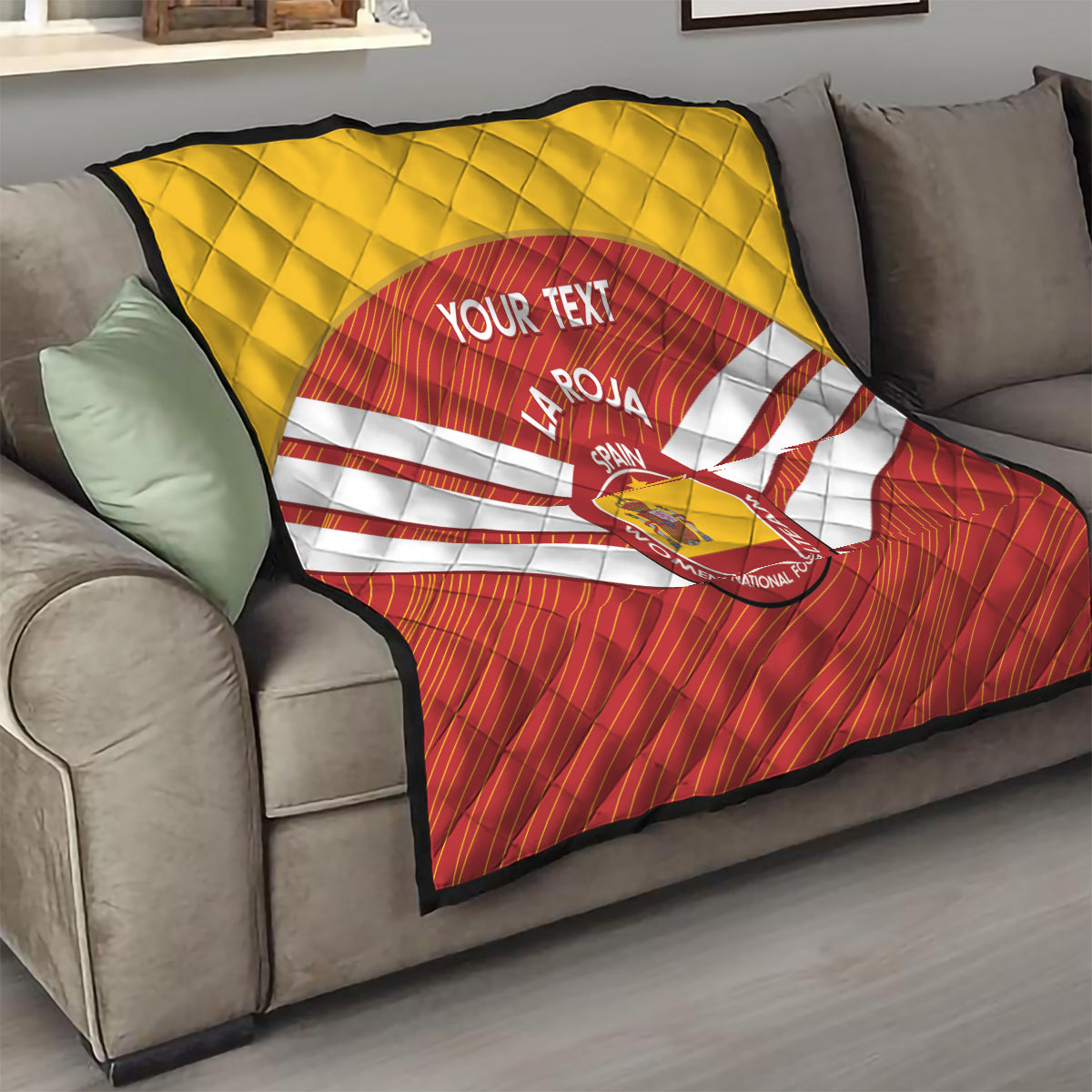 Custom Spain Football Quilt Summer 2024 La Roja - Wonder Print Shop