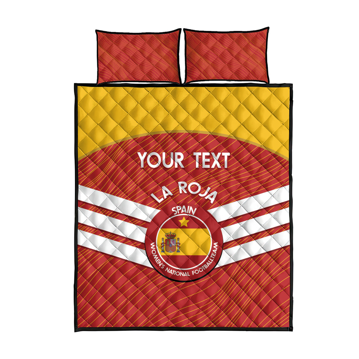 Custom Spain Football Quilt Bed Set Summer 2024 La Roja - Wonder Print Shop