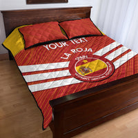 Custom Spain Football Quilt Bed Set Summer 2024 La Roja - Wonder Print Shop