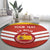 Custom Spain Football Round Carpet Summer 2024 Olympic La Roja