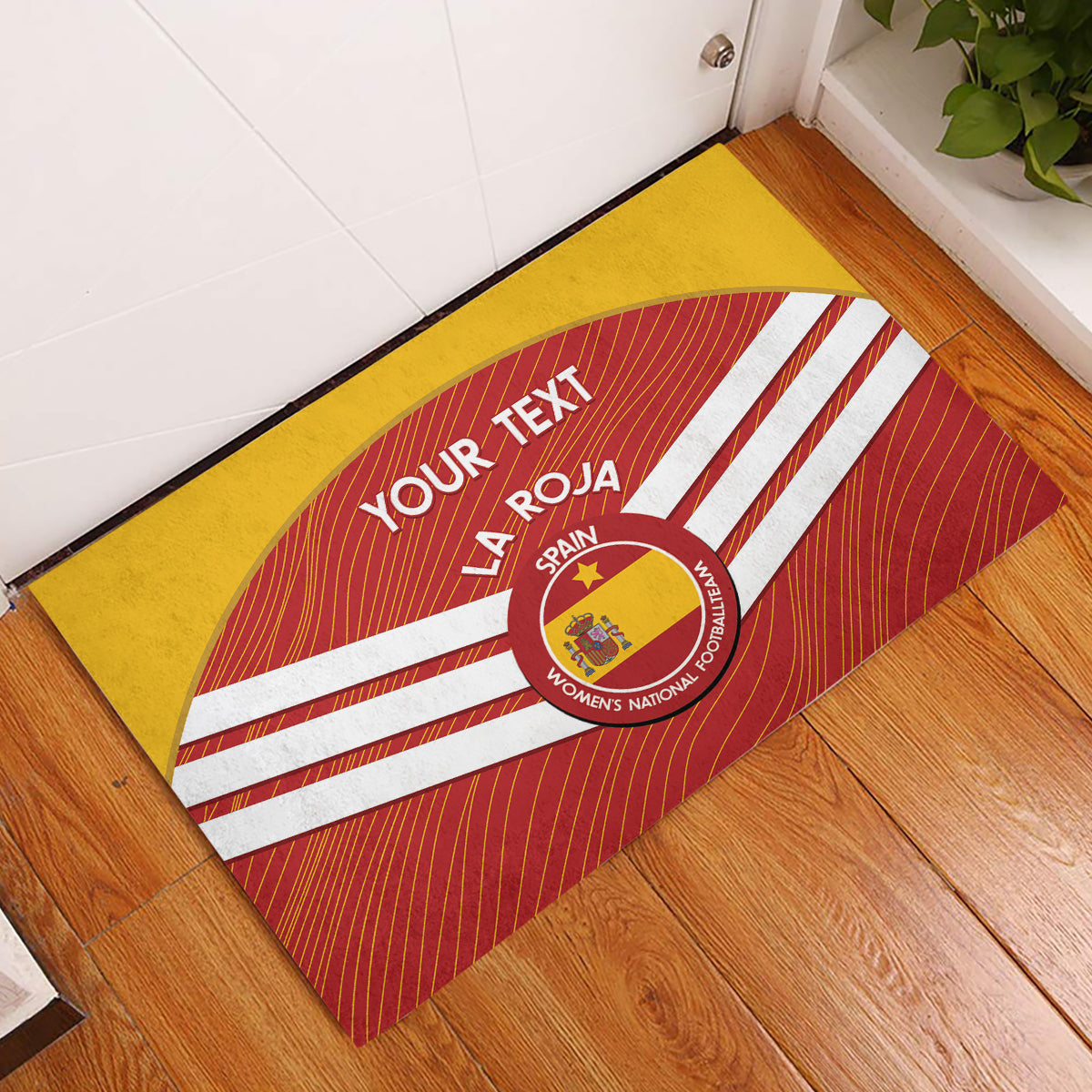 Custom Spain Football Rubber Doormat Summer 2024 La Roja - Wonder Print Shop
