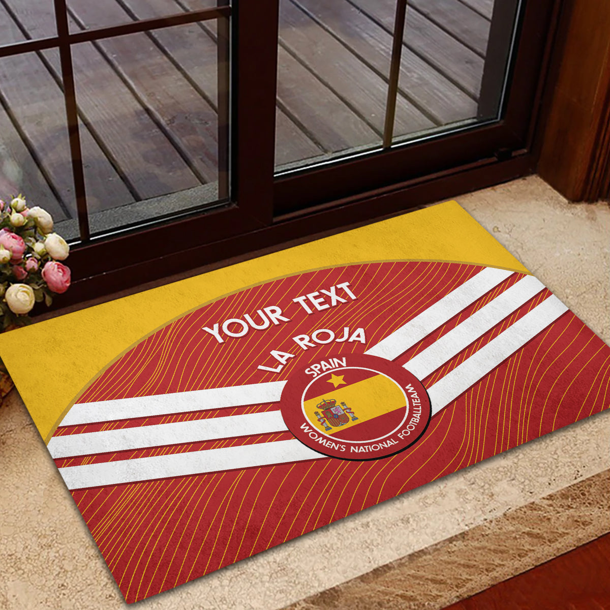 Custom Spain Football Rubber Doormat Summer 2024 La Roja - Wonder Print Shop