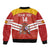 Custom Spain Football Sleeve Zip Bomber Jacket Summer 2024 La Roja - Wonder Print Shop