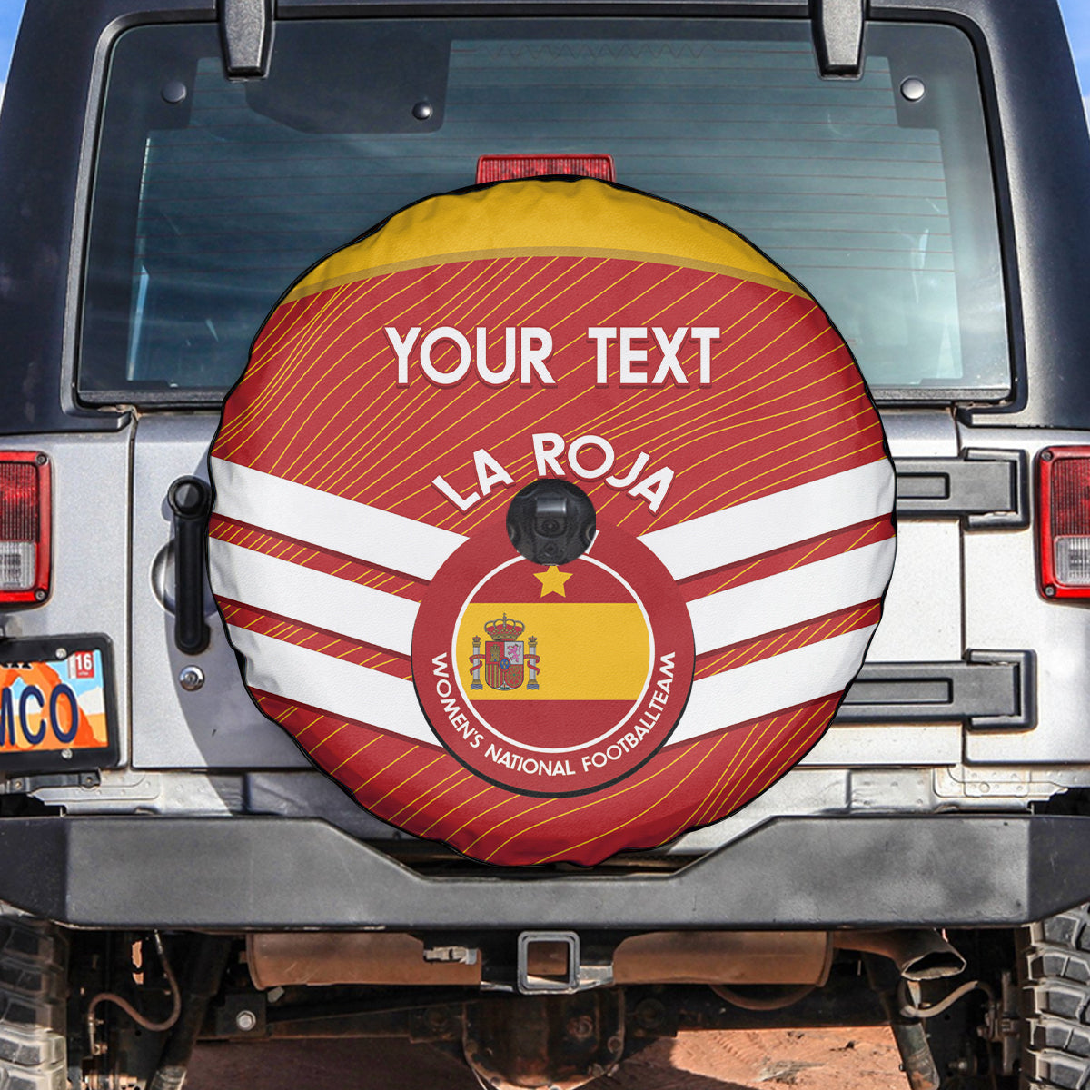 Custom Spain Football Spare Tire Cover Summer 2024 La Roja - Wonder Print Shop