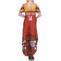 Custom Spain Football Summer Maxi Dress Summer 2024 La Roja - Wonder Print Shop