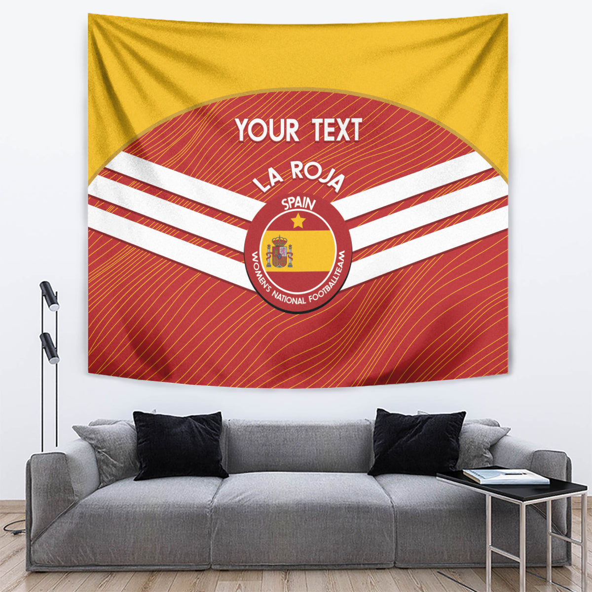 Custom Spain Football Tapestry Summer 2024 La Roja - Wonder Print Shop