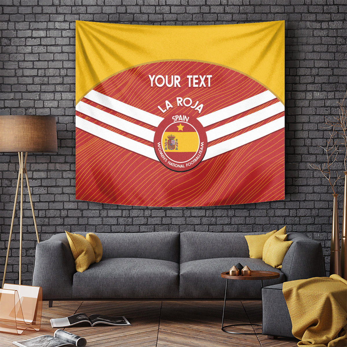 Custom Spain Football Tapestry Summer 2024 La Roja - Wonder Print Shop