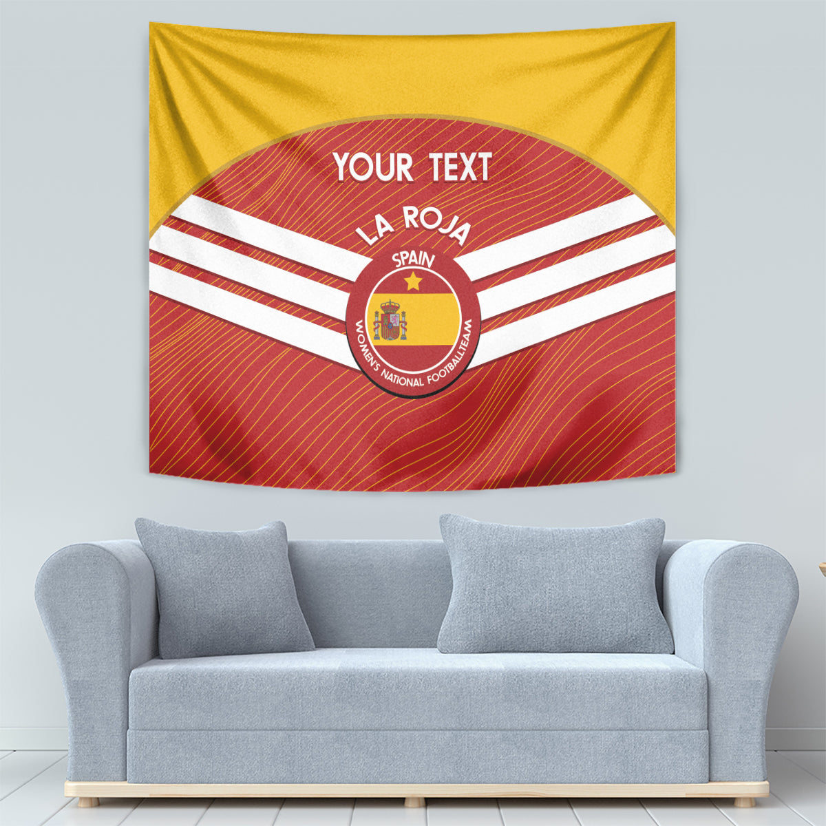 Custom Spain Football Tapestry Summer 2024 La Roja - Wonder Print Shop