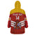 Custom Spain Football Wearable Blanket Hoodie Summer 2024 La Roja - Wonder Print Shop
