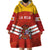 Custom Spain Football Wearable Blanket Hoodie Summer 2024 La Roja - Wonder Print Shop
