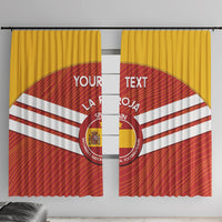 Custom Spain Football Window Curtain Summer 2024 La Roja - Wonder Print Shop
