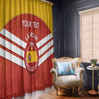 Custom Spain Football Window Curtain Summer 2024 La Roja - Wonder Print Shop