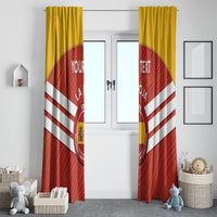 Custom Spain Football Window Curtain Summer 2024 La Roja - Wonder Print Shop