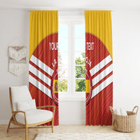 Custom Spain Football Window Curtain Summer 2024 La Roja - Wonder Print Shop