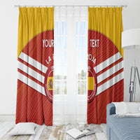 Custom Spain Football Window Curtain Summer 2024 La Roja - Wonder Print Shop