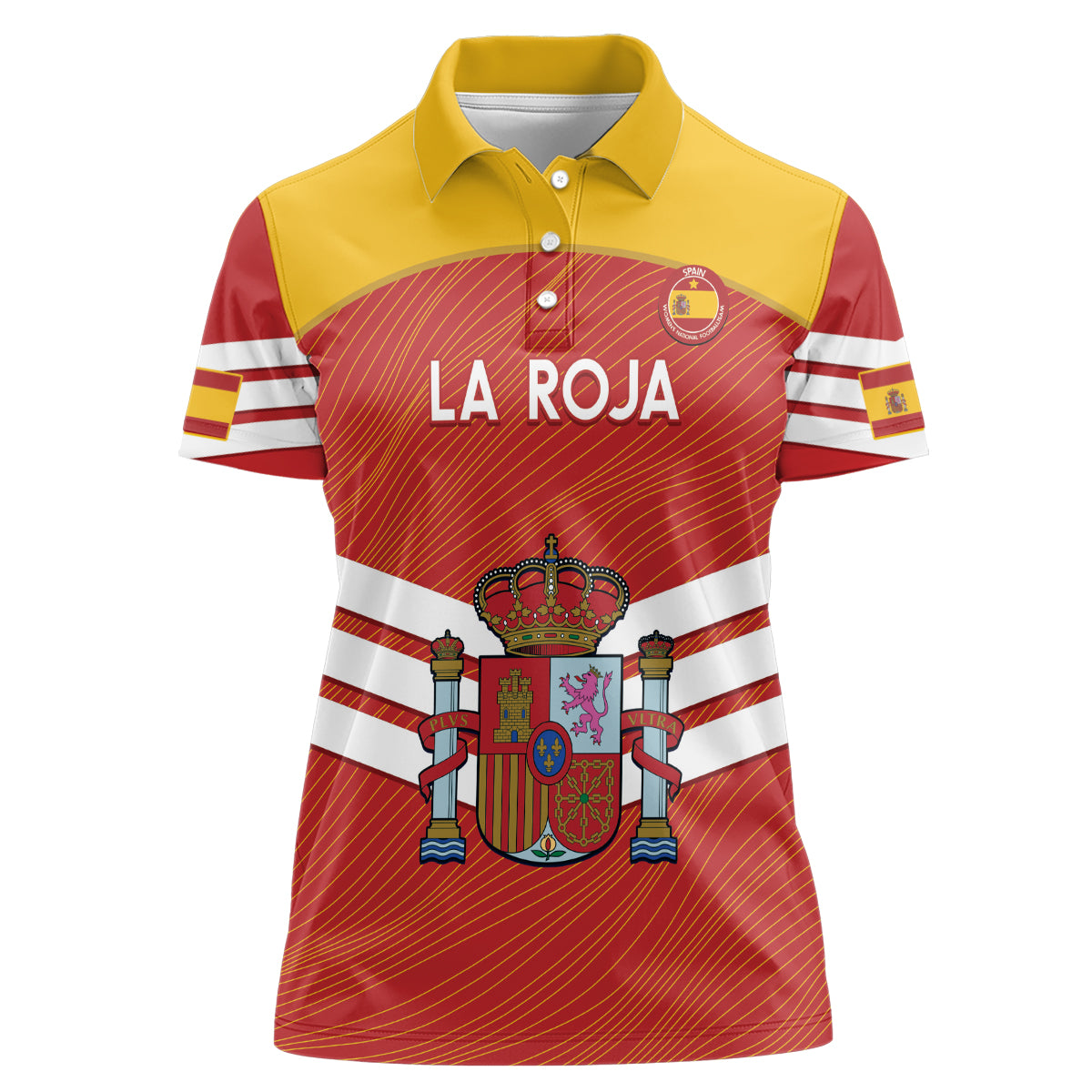 Custom Spain Football Women Polo Shirt Summer 2024 La Roja - Wonder Print Shop