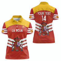 Custom Spain Football Women Polo Shirt Summer 2024 La Roja - Wonder Print Shop