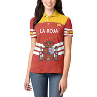 Custom Spain Football Women Polo Shirt Summer 2024 La Roja - Wonder Print Shop