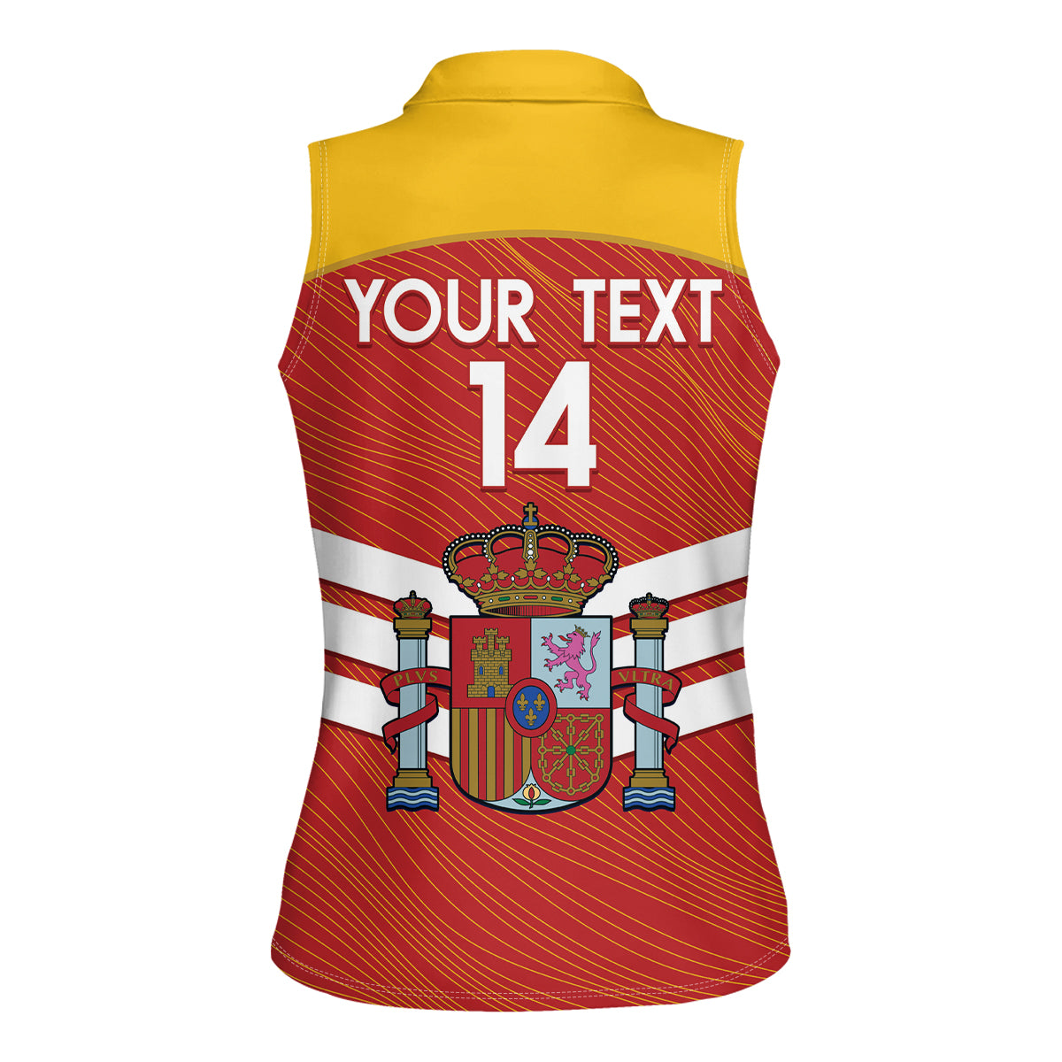 Custom Spain Football Women Sleeveless Polo Shirt Summer 2024 La Roja - Wonder Print Shop