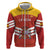 Custom Spain Football Zip Hoodie Summer 2024 La Roja - Wonder Print Shop