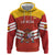 Custom Spain Football Zip Hoodie Summer 2024 La Roja - Wonder Print Shop