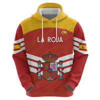Custom Spain Football Zip Hoodie Summer 2024 La Roja - Wonder Print Shop