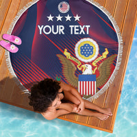 Custom United States Soccer Beach Blanket Summer 2024 Go USA - Wonder Print Shop