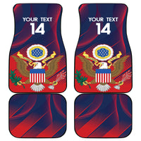Custom United States Soccer Car Mats Summer 2024 Go USA - Wonder Print Shop