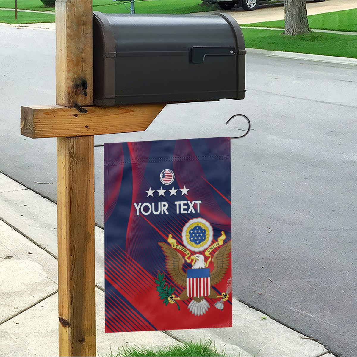 Custom United States Soccer Garden Flag Summer 2024 Go USA - Wonder Print Shop