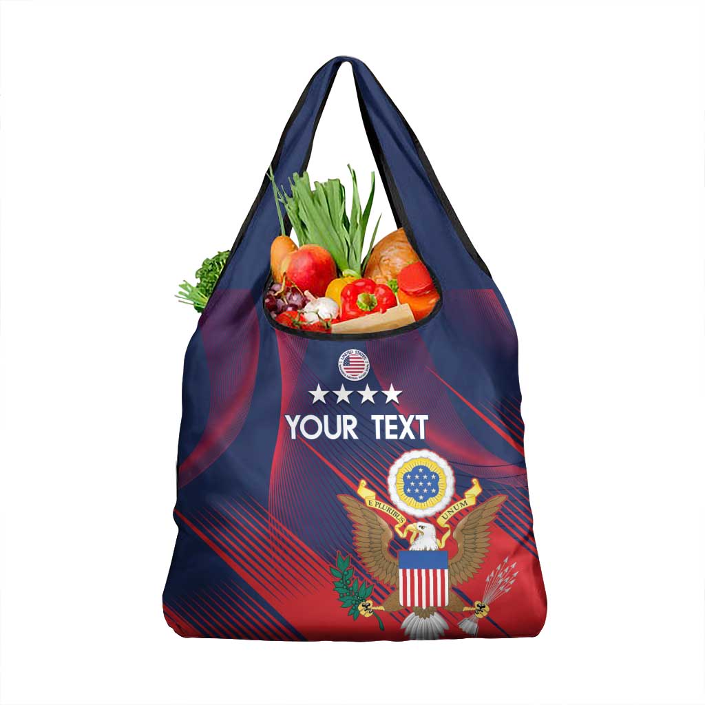 Custom United States Soccer Grocery Bag Summer 2024 Olympic Go USA