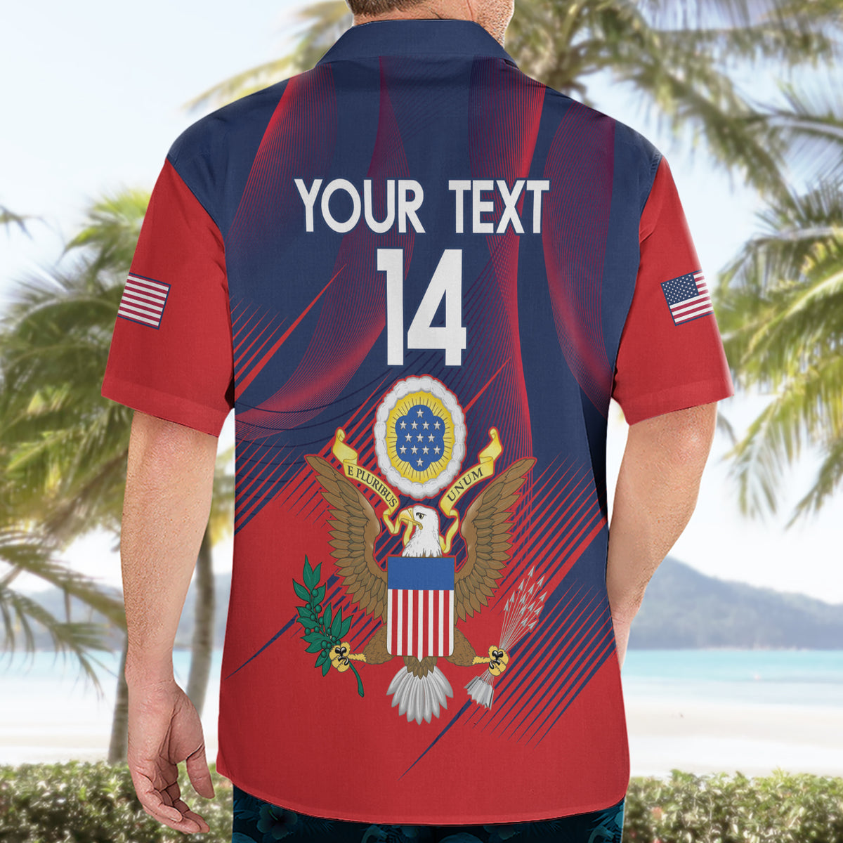 Custom United States Soccer Hawaiian Shirt Summer 2024 Go USA - Wonder Print Shop