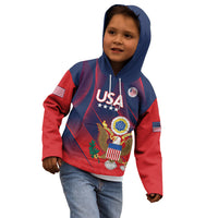 Custom United States Soccer Kid Hoodie Summer 2024 Go USA - Wonder Print Shop