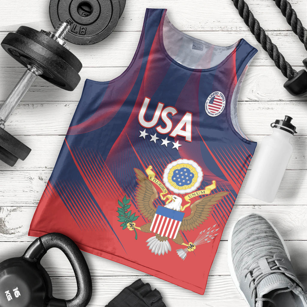 Custom United States Soccer Men Tank Top Summer 2024 Go USA - Wonder Print Shop