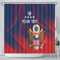 Custom United States Soccer Shower Curtain Summer 2024 Olympic Go USA