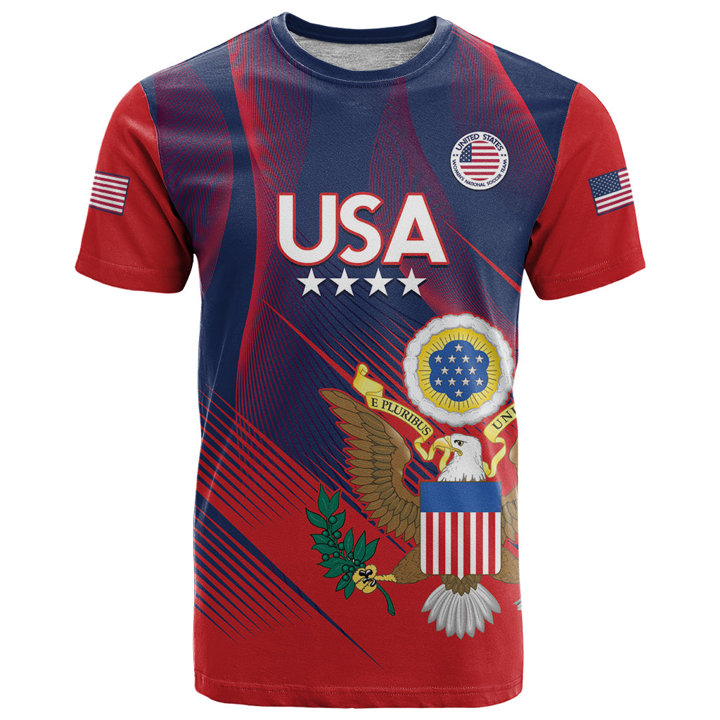 Custom United States Soccer T Shirt Summer 2024 Go USA - Wonder Print Shop