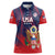 Custom United States Soccer Women Polo Shirt Summer 2024 Go USA - Wonder Print Shop