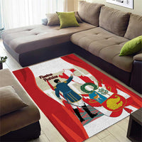 Peru Independence Day Area Rug Jose de San Martin Fiestas Patrias